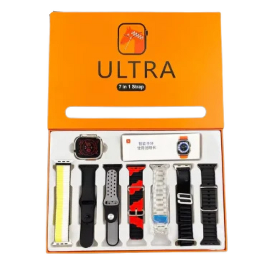 7-in-1 Ultra Smartwatch with Straps – Gift for All Ages